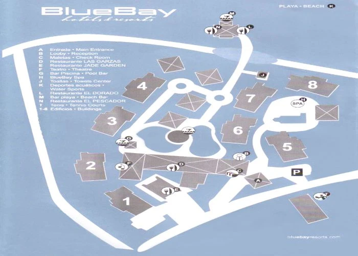 Map Blue Bay Villas Doradas